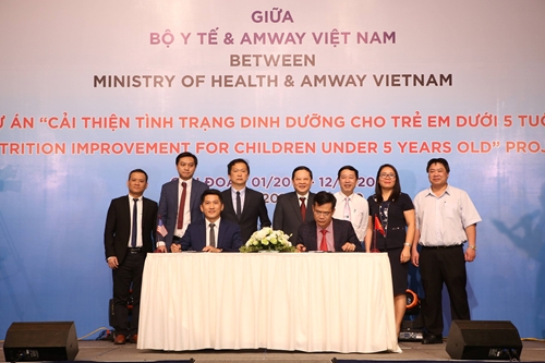 Bộ Y tế và Amway Việt Nam ký thỏa thuận cải thiện tình trạng dinh dưỡng cho trẻ em Việt Nam